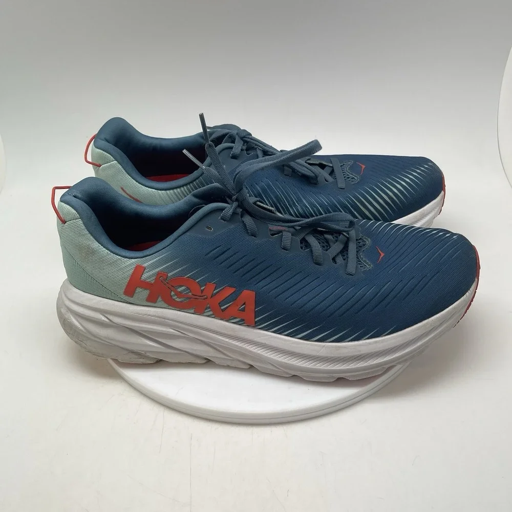 Hoka One One Sneakers Mens 11 D Rincon 3 119395 RTEB Blue Running Shoes